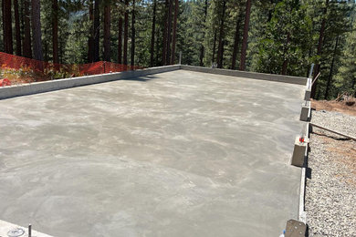concrete foundation and slabs