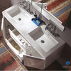 Fresca Opulento White Double Sink Vanity w/ Medicine Cabinet