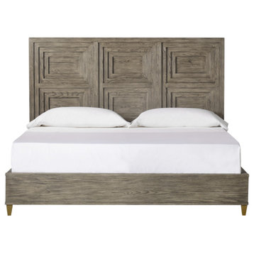 Layered Frame Oak Queen Bed | Andrew Martin Claiborne