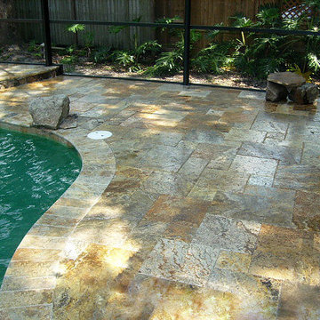 Autumn Leaves Travertine Pavers