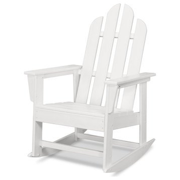 Polywood Long Island Rocking Chair, White