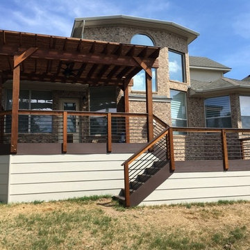 Southwest Austin AZEK deck and cedar pergola