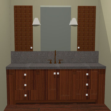 Vision Woodworks Attic Bathroom