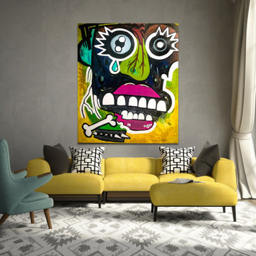 48x60 Franklin Skull