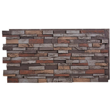 Everest Faux Stone Wall Panel, Mountain Sky, 24"x48" Wall Panel