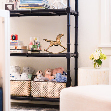 Navy Bamboo Shelf