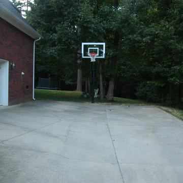 Norman and Diane P's Pro Dunk Silver Basketball System on a 26x30 in Fort Mill,