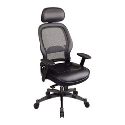 Professional Black Back Leather Executive Office Chair - Office Chairs