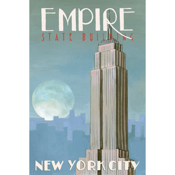 "Empire Building" Painting Print on Wrapped Canvas, 12x18