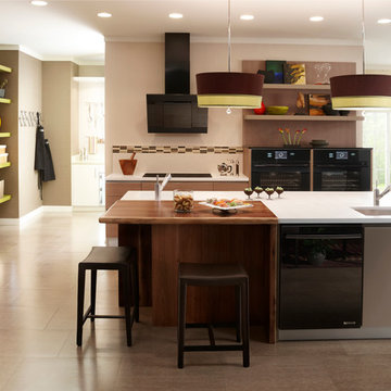 Jenn-Air®Floating Glass Designer Kitchen