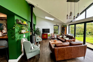 Inspiration for a contemporary living room in Manchester.