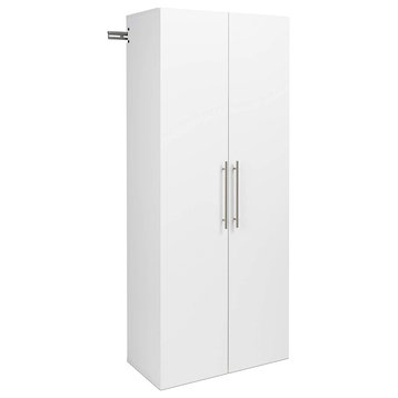 Modern Storage Cabinet, 2 Doors With Satin Nickel Handles & Plenty Storage Space