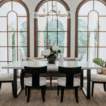 Modern Atlanta Home Featuring a Braylon Square Table