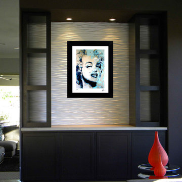 Marilyn Monroe Art Prints "Blue Marilyn"