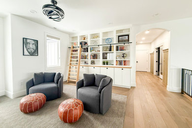 Inspiration for a modern family room remodel in Salt Lake City