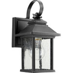 Quorum International - Pearson 1 Light Outdoor Wall Light, Noir - This 1 light Outdoor Wall Lantern from the Pearson collection by Quorum will enhance your home with a perfect mix of form and function. The features include a Noir finish applied by experts.