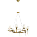 Kichler - Chandelier 8-Light - This Alton(TM) 8-light linear chandelier in Natural Brass combines industrial-era detailing and soft modern style. While its in.nuts & boltin. hardware accents create a look that works in both traditional or modern d�cors. in.,