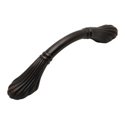Cosmas - Cosmas 9902ORB Oil Rubbed Bronze Cabinet Pull, 3-3/4" Hole Centers, Set of 5 - Cabinet And Drawer Handle Pulls