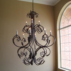 Wrought Iron Chandelier - Ceiling Lighting