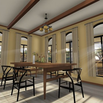RURAL RESIDENTIAL BUNGALOW - INTERIOR 3D MODELING