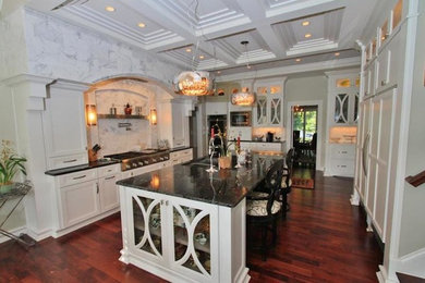 Example of a transitional kitchen design in Other