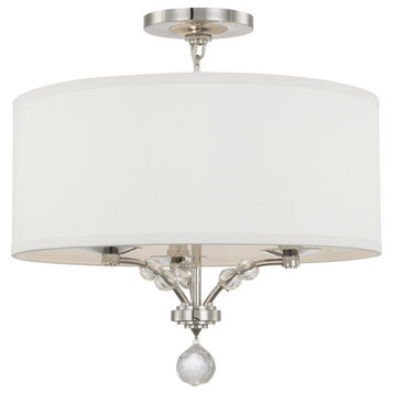 Crystorama Mirage 3 Light Ceiling Mount 8005-PN_CEILING - Polished Nickel