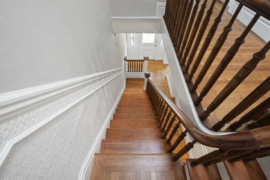 Inspiration for a victorian staircase remodel in San Francisco