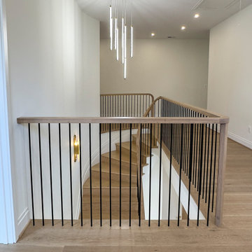 Project #144 | Slightly Curved Transitional Staircase