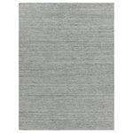 Jaipur Living - Jaipur Living Vassa Handmade Solids & Heathers Blue/Gray Area Rug, 2'x3' - The Madras collection features handsome heathered designs and versatile modern appeal. Hand-loomed of 100% wool, the Vassa area rug showcases a striated patterns of casually chic neutrals. This blue, gray, and ivory rug lightens any space while adding subtle dimension and rich natural texture.