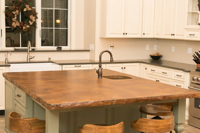 Example of a mountain style kitchen design in Other