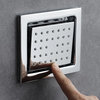 LED Rainfall Shower System With Hand Shower, Style C - Touch Panel Light