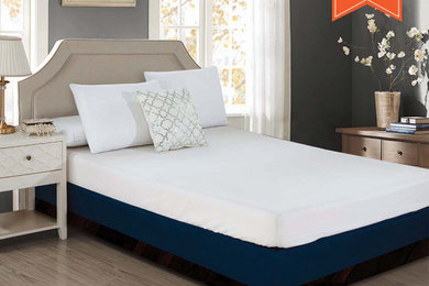 Fitted Box Spring Wrap - Navy Blue (78 X 80 X 10.50) | King