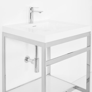 C Console + Sink 24", Polished