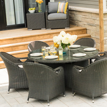 Westmount 60x60x30 round dining set - Brad's house