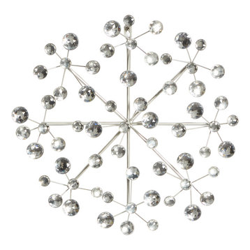 Silver Glam Ornamental Metal Wall Decor, 16" x 16"