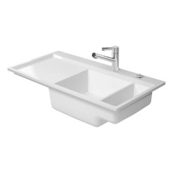 Duravit Pergamon Kitchen Sink Flush Mounted Kiora 60 - Kitchen Sinks