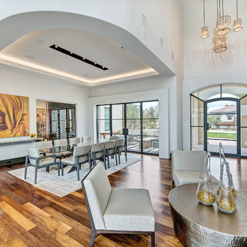 Contemporary overlooking Golf course