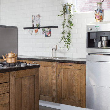 Renovated Industrial Kitchen with handy suspension system