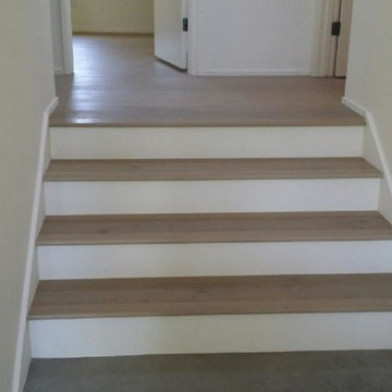 Hardwood Stairs Before and After