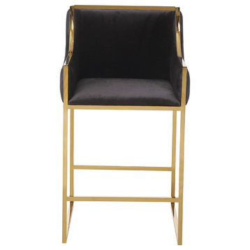 Gold and Black Stool