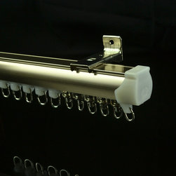 CHR8020 Rose Gold Wall Mounted Custom Made Length Single Curtain Tracks and Rail - Window Treatment Accessories