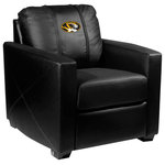 Dreamseat - Missouri Tigers Stationary Club Chair Commercial Grade Fabric - The Silver Series Club Chair is a perfect choice for looks, comfort and versatility. Designed to be used in any setting the design of the Silver Series is timeless. It features high quality synthetic leather with a hardwood frame, no-sag spring suspension and high resiliency foam. Also available in a loveseat and matching sofa. The patented XZipit system provides endless logo options on the front of the chair and allows you to showcase your favorite team or interest