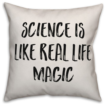 Science is Real Life Magic, Throw Pillow, 20"x20"