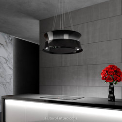 24&Prime; Arena Black Island Range Hood - Range Hoods And Vents