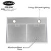 Cosmo 30" Under Cabinet Range Hood in Stainless Steel