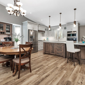 Maple & White Lacquer Traditional Kitchen