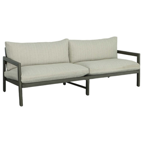 Sunset Outdoor Sofa, Graphite/Gray Fabric