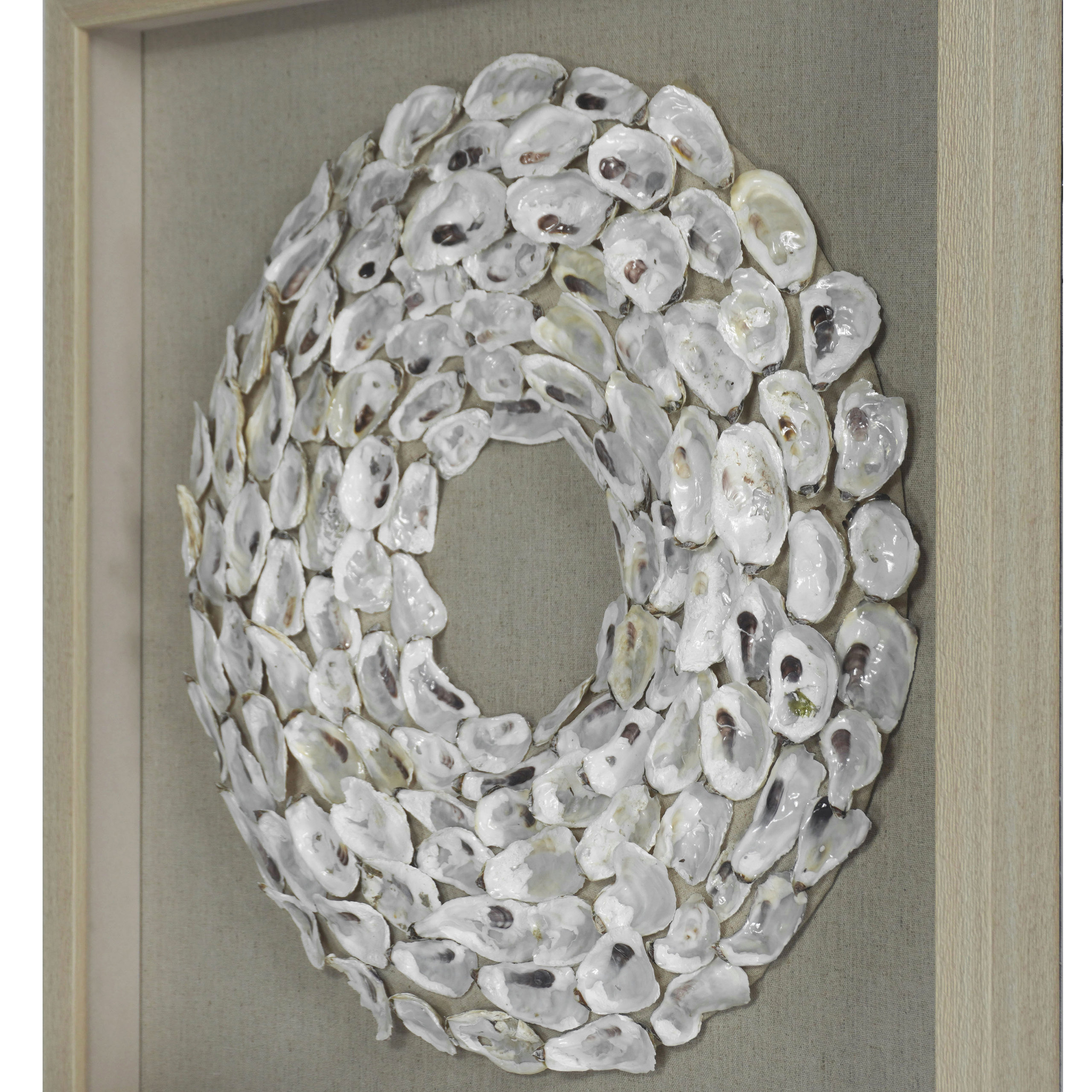 Oyster Shell Rings Shadow Box Wall Décor - Beach Style - Wall Accents ...