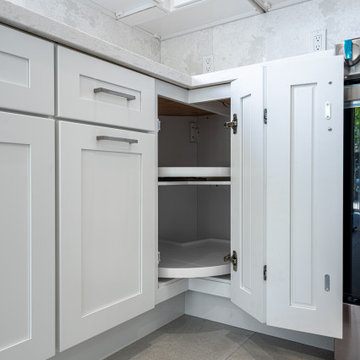 Modern White Kitchen Renovation | Premium RTA Kitchen Cabinets by The Cabination