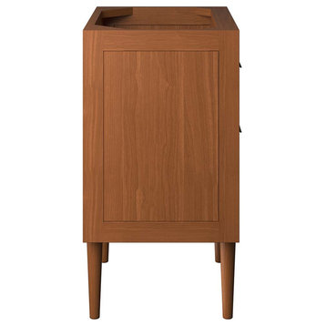 Cassia 24" Teak Wood Bathroom Vanity Cabinet (Sink Basin Not Included) - Natural